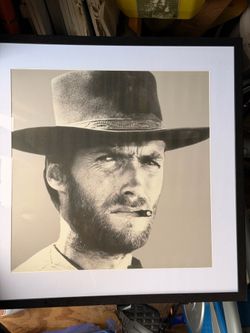 Uttermost Clint Eastwood The Man With No Name Framed Art Print Western Movie Decor