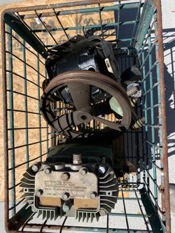 Compressor pump, motor, wheel and gage