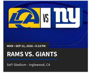 LA Rams vs NY Giants