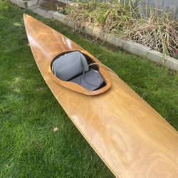 Beautifully Hand Built 16’ Wood Kayak 