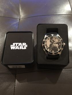Darth Vader Star Wars Analog Watch With Collectors Tin Gift Box - Black #DAR1011