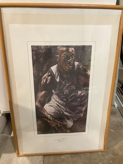 Signed Shaq Rookie Of The Year Poster / Lithograph