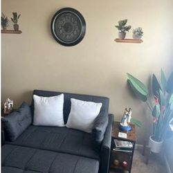 Sofa Bed, Lofka 3-in-1 Convertible Futon Sofa Bed with Storage, Adjustable Backrest & Pull Out Function - Sleeper Couches for living room, Apartment,