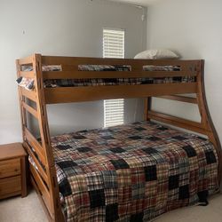 Bunk Bed With Brand New Mattress Furniture Set