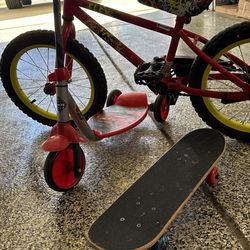 Bike scooter skateboard