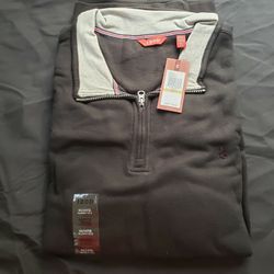 Izod Quarter Zip Fleece Black 4XLT