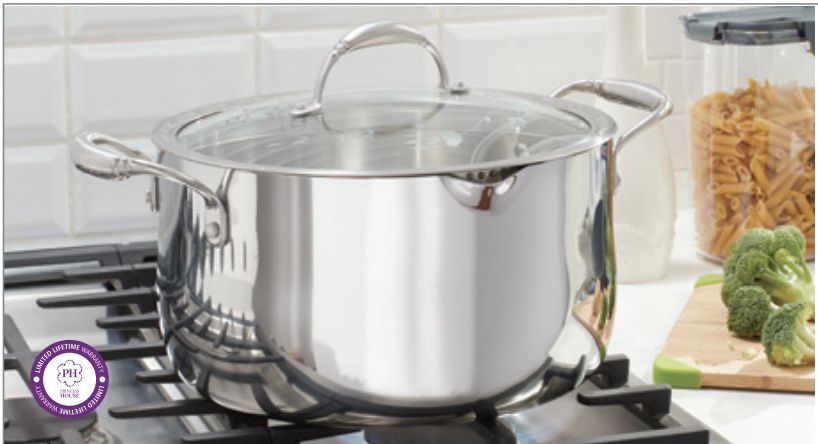Princess House - Heritage Tri-Ply Stainless Steel 9 Qt. Simmer Pot (5749)
