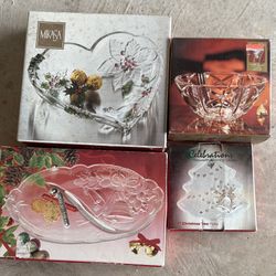 Crystal Serving Plates 