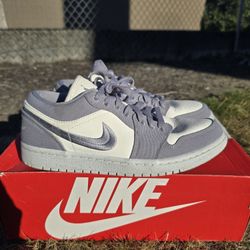 Air Jordan 1 Low SE Canvas Light Steel Grey (Size 9.5 W) No Box