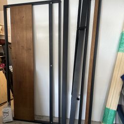 Suzanne Metal and Bamboo Platform Bed Frame