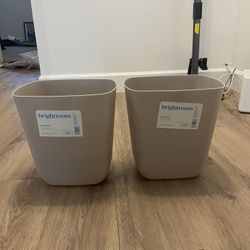2 Small Trash Bins