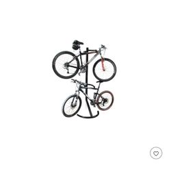 Standup Bike Rack, Holds Two Bikes