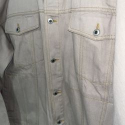 Vintage Jean Jacket Yellow Stitching 2xl