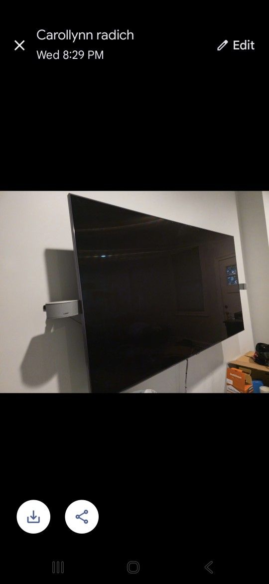 TV Samsung 65" With Wall Mount And 3 In 1 Bose Sound System
