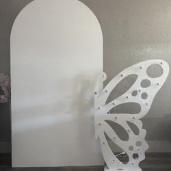 Se Renta Backdrop De Madera  Blanco  Se Puede Doblar 