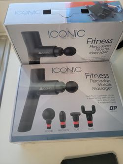 Iconic 6-Speed Percussion Muscle Massager with 4 Attachment Heads