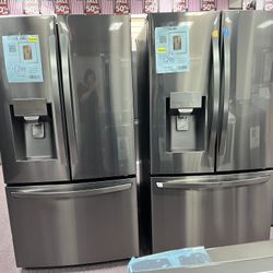 LG Open Box 36” Wide French Door Refrigerator Free Delivery With 1 Year Warranty 