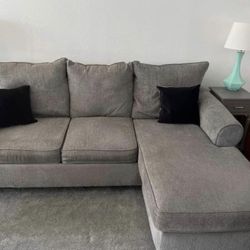 Gray Modern Reversible Sectional Sofa