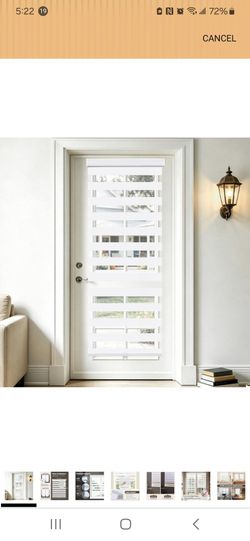 SEEYE Cordless Zebra Blinds for Window, French Door Blinds Free-Stop Roller Window Shades