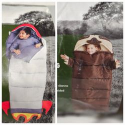 2 New Kids Sleeping Bags With Tags 