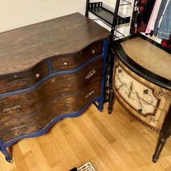 French Dresser And Nightstand Set