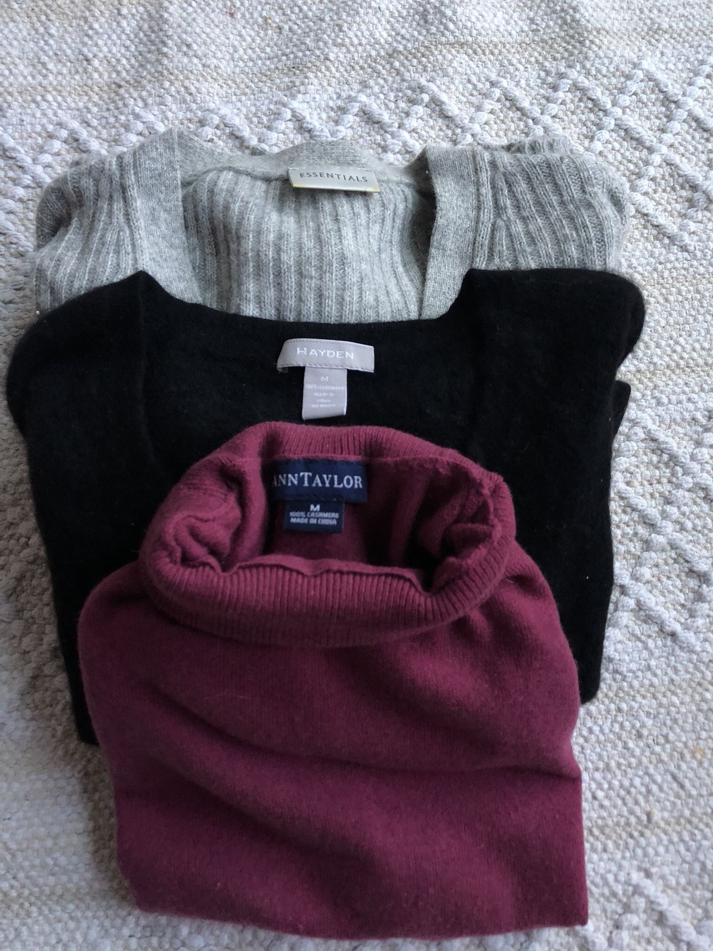 Lot of 3 cashmere sweaters size XS/S