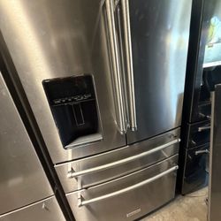 Kitchenaid 4 Door Stainless Steel Refrigerator 