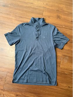 TravisMathew Polo Shirt L Quiet Luxury Golfcore Athleisure Dadcore Blue