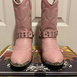 Girl Pink Boots 