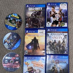 PS4 GAMES  EACH 5$