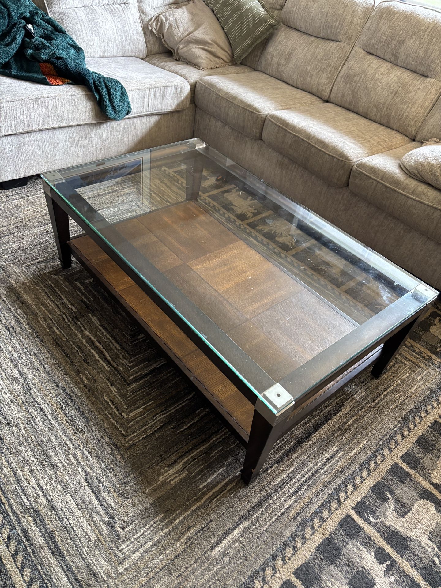 Glass Top Coffee Table