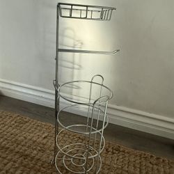 Toilet Paper And Shelf Holder