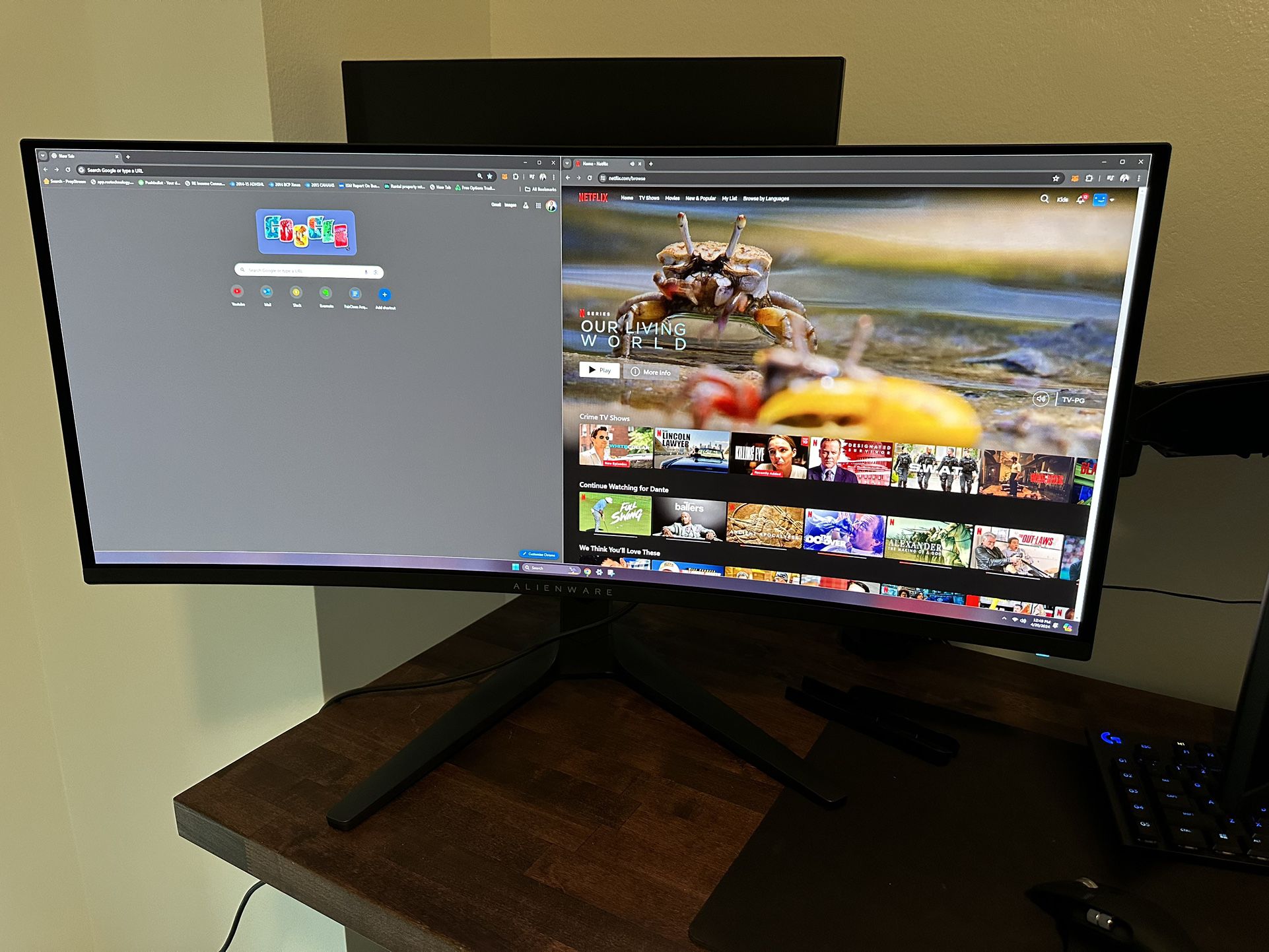 34” Curved Alienware OLED Gaming Monitor