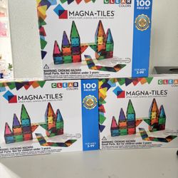 100 Piece Set Magna Tiles. Kids Toy. Christmas Gift. Brand New