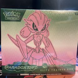 Pokemon Paradox Rift Pokemon Center Elite Trainer Box Iron Valiant