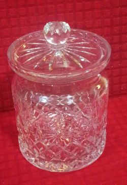 Rogaski Hand Carved Crystal Biscuit Jar