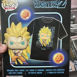 Super Saiyan 3 Goku Funko Pop And Shirt Limited Edition 