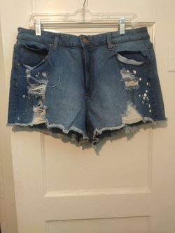 NO BOUNDARIES JEAN SHORTS Sz 15