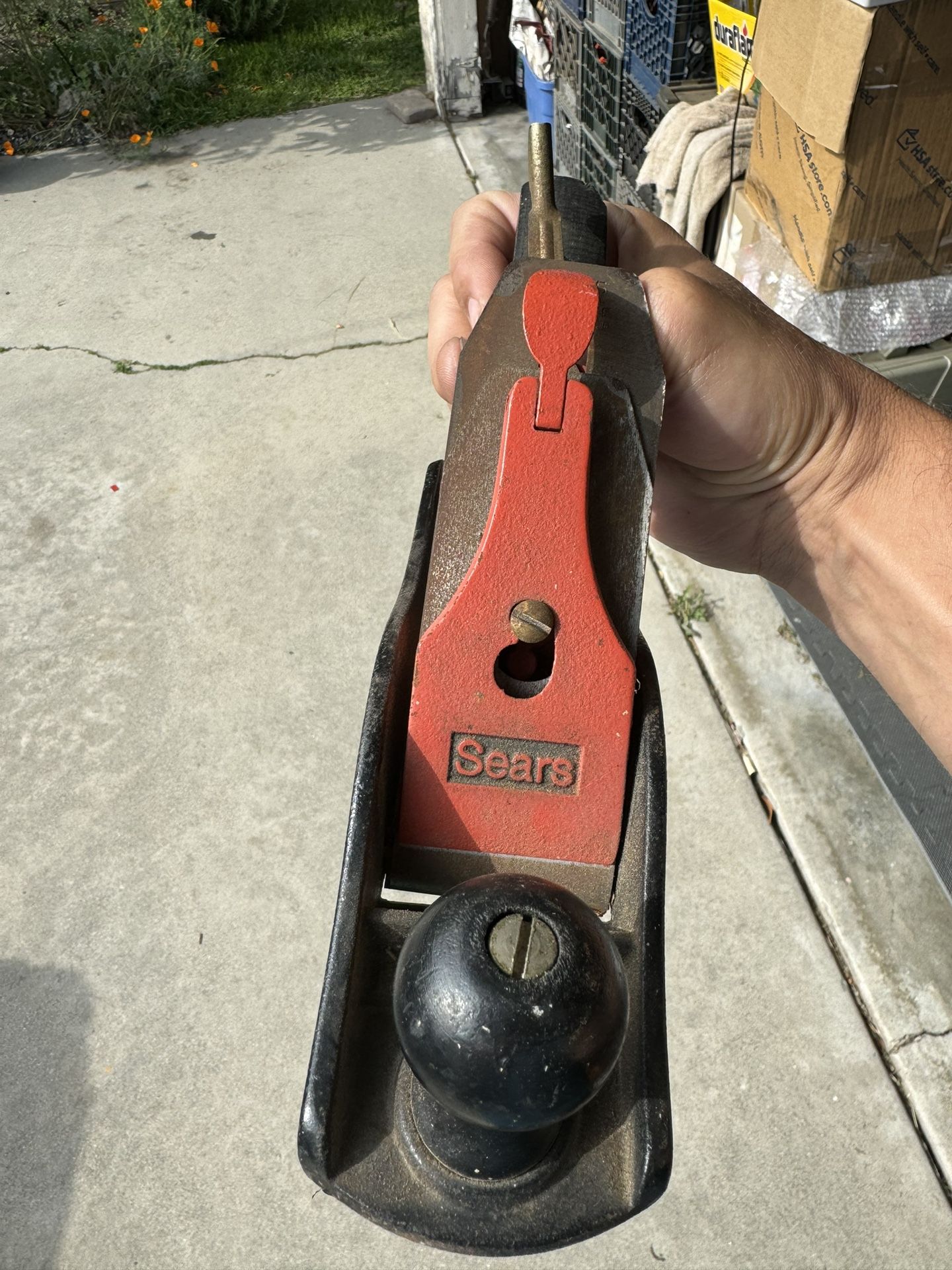 Vintage Sears USA Woodworking Plane (C557B) Original craftsman wood tool