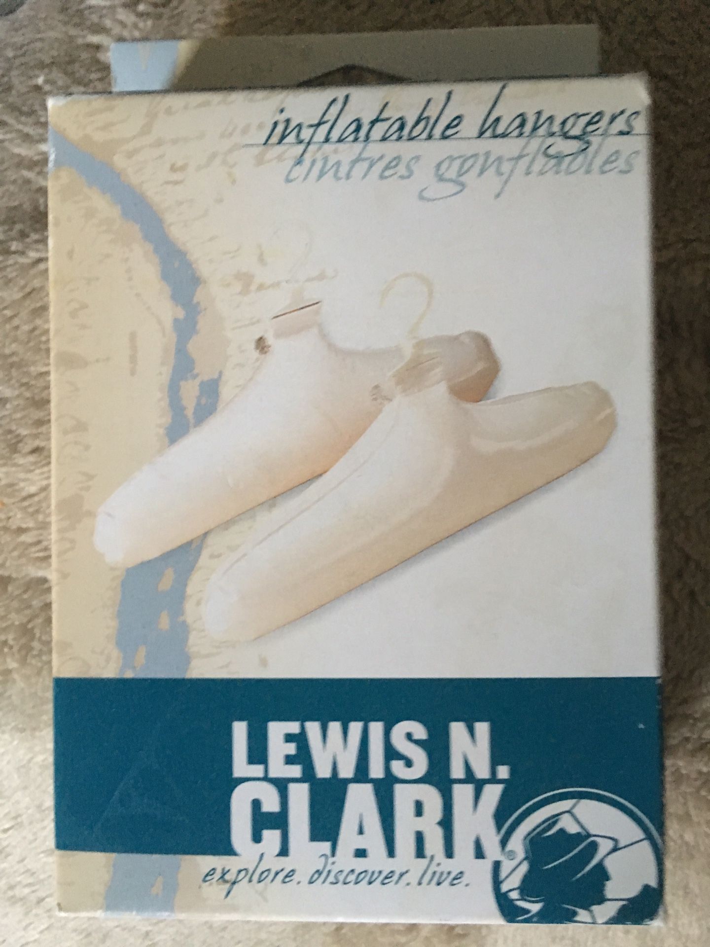 Lewis N. Clark inflatable hangers (NIB)