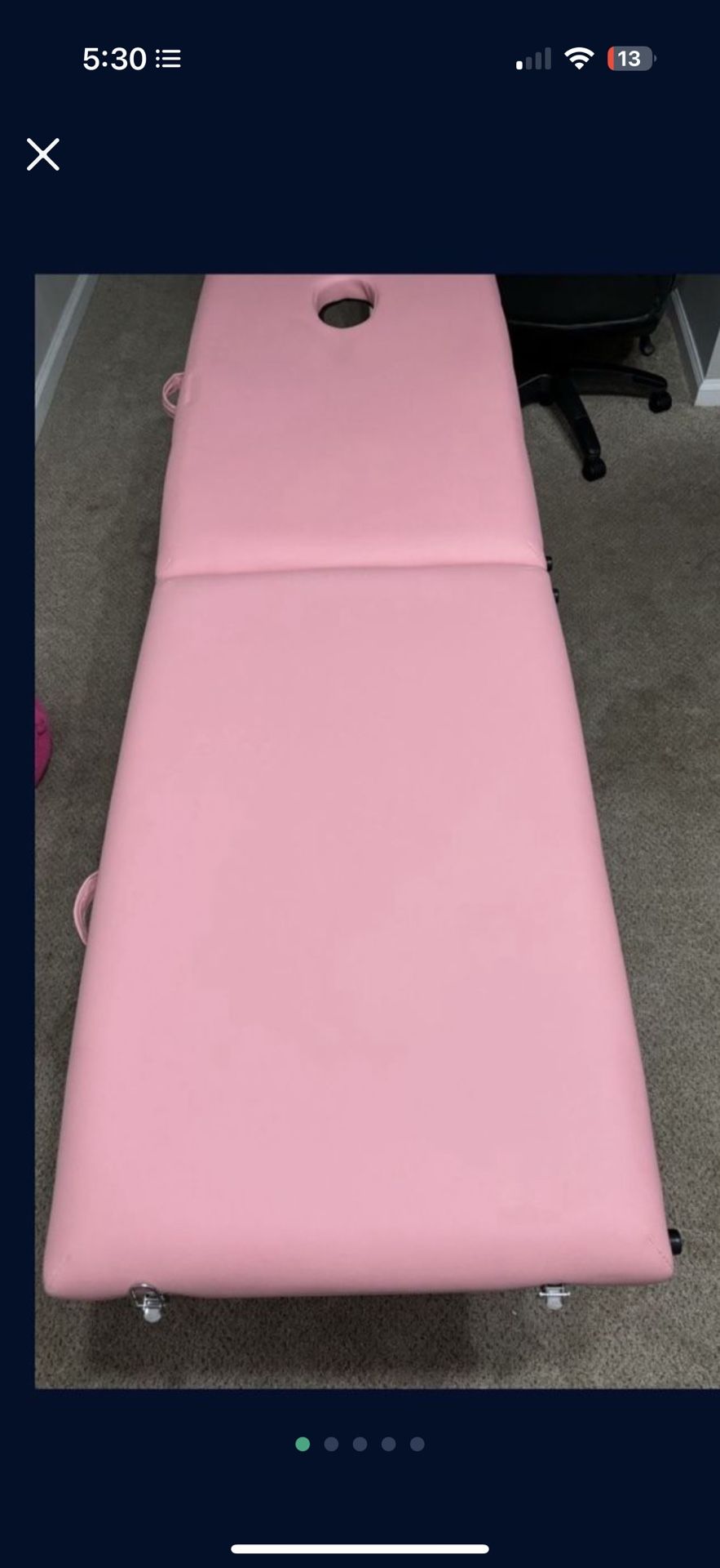 Massage table