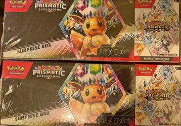 Pokemon PRISMATIC EVOLUTIONS SURPRISE BOX and BOOSTER BUNDLE