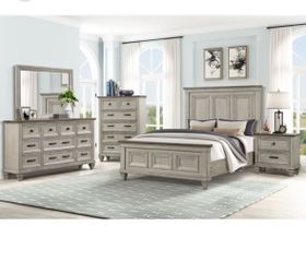 NEW CLASSIC FURNITURE MARIANA KING BEDROOM SET – VINTAGE CRÈME
