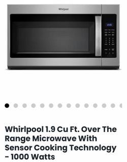 Whirlpool 1.9 Cu Ft. Over The Range Microwave With Sensor Cooking Technology - 1000 Watts
