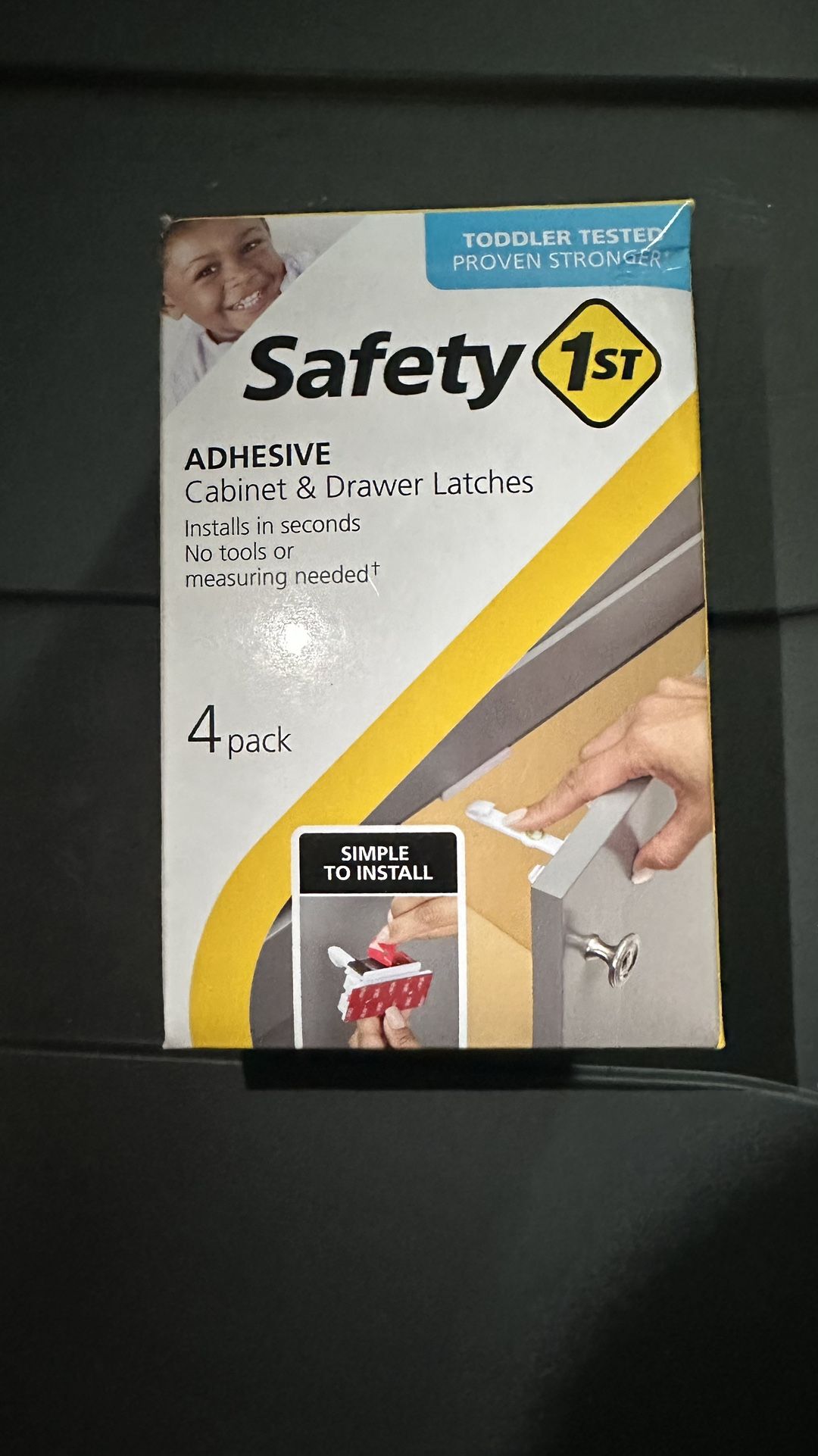 5 pieces - Safety 1st adhesive cabinet drawer latches childproof