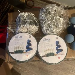 Holiday LED Lights & Ornament Décor Bundle