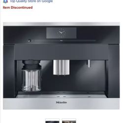 Miele PureLine M-Touch Series CVA6800 24 Inch Whole Bean Built-In Non-Plumbed Coffee System with M Touch Controls, Dual Dispensing Spouts, 10 User Pro