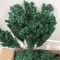 6Ft Artificial PVC Christmas Tree Stand Indoor Outdoor Green new!