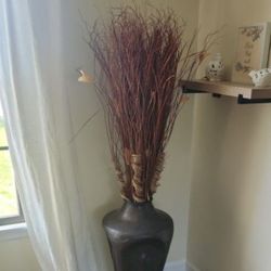 Decorative Metal Vase With Insert