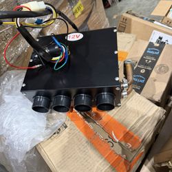 Hydronic Heater 12V 4 Front Vents, Compact Design, Portable Assembly Mountable Switch